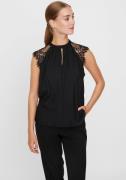 NU 20% KORTING: Vero Moda Kanten top VMMILLA SL LACE TEE