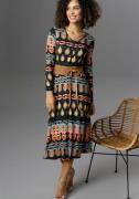 NU 20% KORTING: Aniston SELECTED Midi-jurk met knoopsluiting