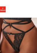 NU 20% KORTING: petite fleur gold String-ouvert in sexy bandjes-look (...