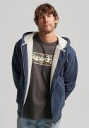 Superdry Capuchonsweatvest SD-BORG LINED ZIP HOOD