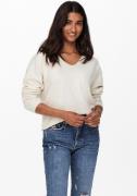 NU 25% KORTING: Only Trui met V-hals ONLRICA LIFE L/S V-NECK PULLO KNT...