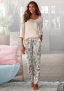 NU 20% KORTING: Lascana Pyjama met gedessineerde broek (2-delig, 1 stu...