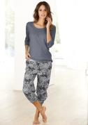 NU 20% KORTING: Buffalo Capripyjama met gedessineerde broek (2-delig, ...