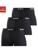 Buffalo Boxershort met overlocknaden voor (set, 3 stuks)