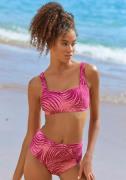 NU 20% KORTING: active by Lascana Highwaist-bikinibroekje Coal met mix...