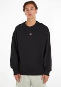 TOMMY JEANS Sweatshirt TJM RLX XS BADGE CREW met tommy jeans borduurse...