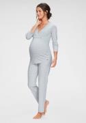 NU 20% KORTING: Lascana Zwangerschapspyjama in wikkel-look met een sti...
