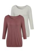 NU 20% KORTING: Vivance Shirt met 3/4-mouwen met elastische zoomrand (...