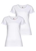 NU 20% KORTING: Fruit of the Loom Shirt met ronde hals Lady Fit Premiu...