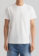 NU 25% KORTING: Gant T-shirt D.1 GANT PRIDE PIQUE met logoborduursel o...
