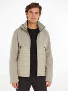 NU 20% KORTING: Calvin Klein Outdoorjack QUILTED MIX MEDIA JACKET HOOD