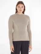 NU 20% KORTING: Calvin Klein Gebreide trui SOFT WOOL RIB MOCKNECK SWEA...