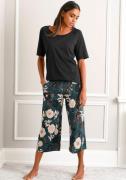 NU 20% KORTING: s.Oliver RED LABEL Beachwear Capripyjama met gebloemde...