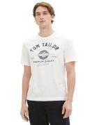 NU 20% KORTING: Tom Tailor T-shirt met grote logo-frontprint