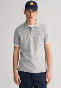 Gant Poloshirt SLIM SHIELD SS PIQUE POLO met logoborduursel op borstho...