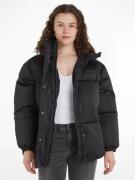 TOMMY JEANS Gewatteerde jas TJW OVR SATIN PUFFER met tommy jeans-merkl...