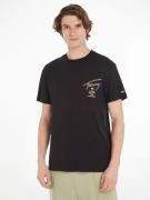NU 20% KORTING: TOMMY JEANS T-shirt TJM CLSC GOLD SIGNATURE BACK TEE
