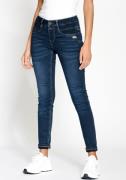 GANG Skinny fit jeans 94MORA met 3-knoopsluiting en pas voor