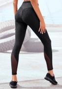 vivance active Functionele legging -Sportleggings met honingraatdesign...