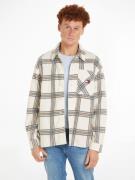 TOMMY JEANS Fleecehemd TJM CHECK POLAR FLEECE OVERSHIRT