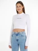 NU 20% KORTING: TOMMY JEANS Shirt met staande kraag TJW SLIM SP CRP ES...