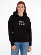 NU 20% KORTING: TOMMY JEANS Sweatshirt TJW BXY DAISY FLAG HOODIE