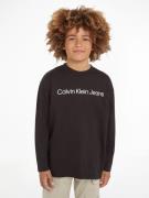 NU 20% KORTING: Calvin Klein Shirt met lange mouwen INST. LOGO RELAXED...
