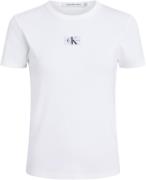 NU 20% KORTING: Calvin Klein Jeans Plus T-shirt PLUS WOVEN LABEL RIB R...