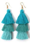 NU 20% KORTING: Firetti Oorhangers Kwasten, mix van turquoise, cool