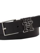 NU 20% KORTING: Tommy Hilfiger Leren riem TH MONOGRAM 2.5 met metalen ...