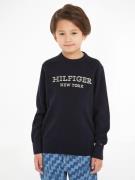 Tommy Hilfiger Gebreide trui MONOTYPE SWEATER met groot logoborduursel