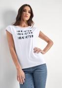 HECHTER PARIS Shirt met korte mouwen met modieuze logoprint
