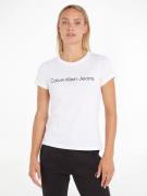 NU 20% KORTING: Calvin Klein T-shirt CORE INSTIT LOGO SLIM FIT TEE