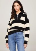 Tommy Hilfiger Gebreide trui CO CARDI STITCH 1/2 ZIP SWT