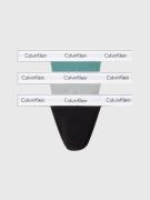 NU 25% KORTING: Calvin Klein T-string THONG 3PK met elastische logo-ba...