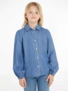 Tommy Hilfiger Klassieke blouse TENCEL RUFFLE COLLAR SHIRT