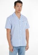 NU 20% KORTING: TOMMY JEANS Overhemd met korte mouwen TJM STRIPE LINEN...