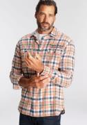 NU 20% KORTING: Man's World Flanellen overhemd met borduurwerk