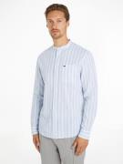 TOMMY JEANS Overhemd met lange mouwen TJM MAO STRIPE LINEN BLEND SHIRT