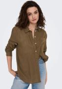 NU 20% KORTING: Only Lange blouse ONLTOKYO L/S LINEN BLEND SHIRT