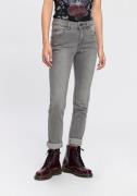 NU 20% KORTING: Arizona Slim fit jeans Svenja - band met opzij elastis...