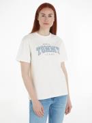 NU 20% KORTING: TOMMY JEANS T-shirt TJW RLX VARSITY LUX TEE