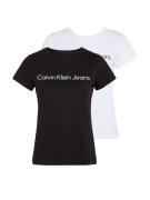 NU 20% KORTING: Calvin Klein T-shirt Institutional Logo 2-pack tee (Se...