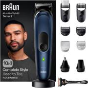 Braun Tondeuse All-In-One Styling Set MGK7410 waterdicht, 10-in-1 baar...