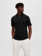 NU 20% KORTING: SELECTED HOMME Poloshirt SLHFAVE ZIP SS POLO NOOS