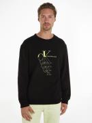 NU 20% KORTING: Calvin Klein Sweatshirt MONOGRAM ECHO CREW NECK