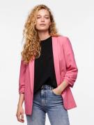 pieces Blouseblazer PCBOSELLA 3/4 BLAZER NOOS met plooidetail op de mo...