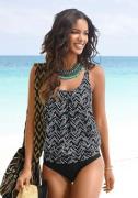 NU 20% KORTING: Lascana Oversized tankini met grafische print