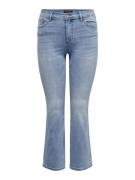 NU 25% KORTING: ONLY CARMAKOMA Bootcut jeans CARSALLY HW SK FLARED DNM...