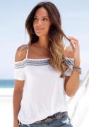 NU 20% KORTING: s.Oliver RED LABEL Beachwear Shirt met korte mouwen me...